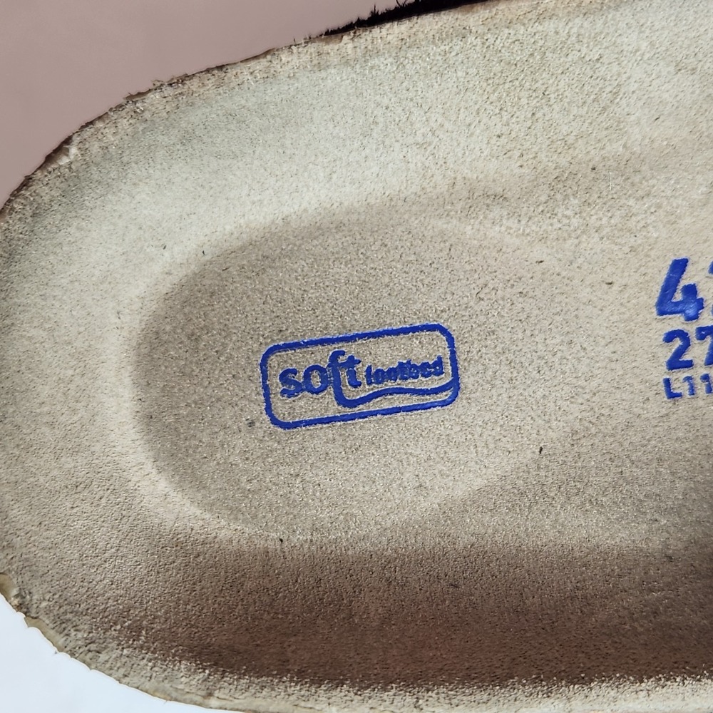 Birkenstock Arizona Soft Footbed Midnight Blue Suede Sandals 42 M9-9.5 W11-11.5 - Picture 7 of 8